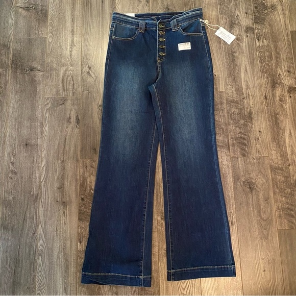 NWT Grace & Lace Jeans button fly flare denim jeans - Picture 5 of 16